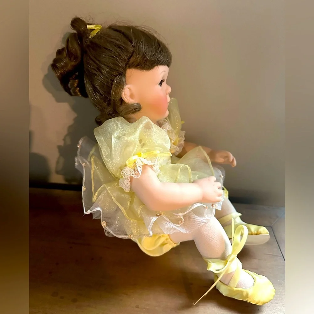 Kylie Ballerina Porcelain Cloth Doll by Ashton Drake